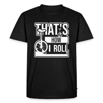 monocycle - T-shirt Premium bio Homme - noir - Devant - Nico (187cm)
