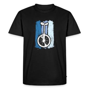 monocycle - T-shirt Premium bio Homme - noir - Devant - Nico (187cm)