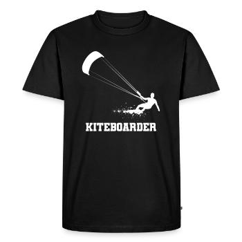 Planche de kitesurf - T-shirt Premium bio Homme - noir - Devant - Nico (187cm)