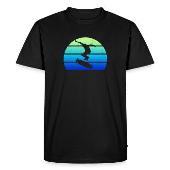 Longboarder - T-shirt Premium bio Homme - noir - Devant - Nico (187cm)