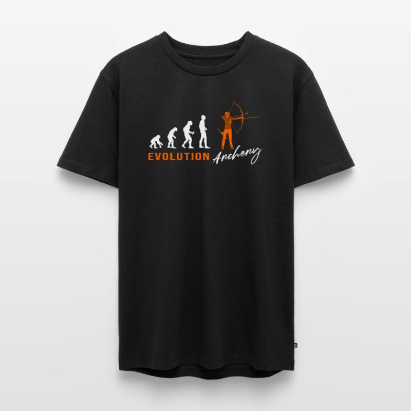 Evolution Bogenschießen Bogenschütze Bogen Männer Premium Bio T-Shirt
