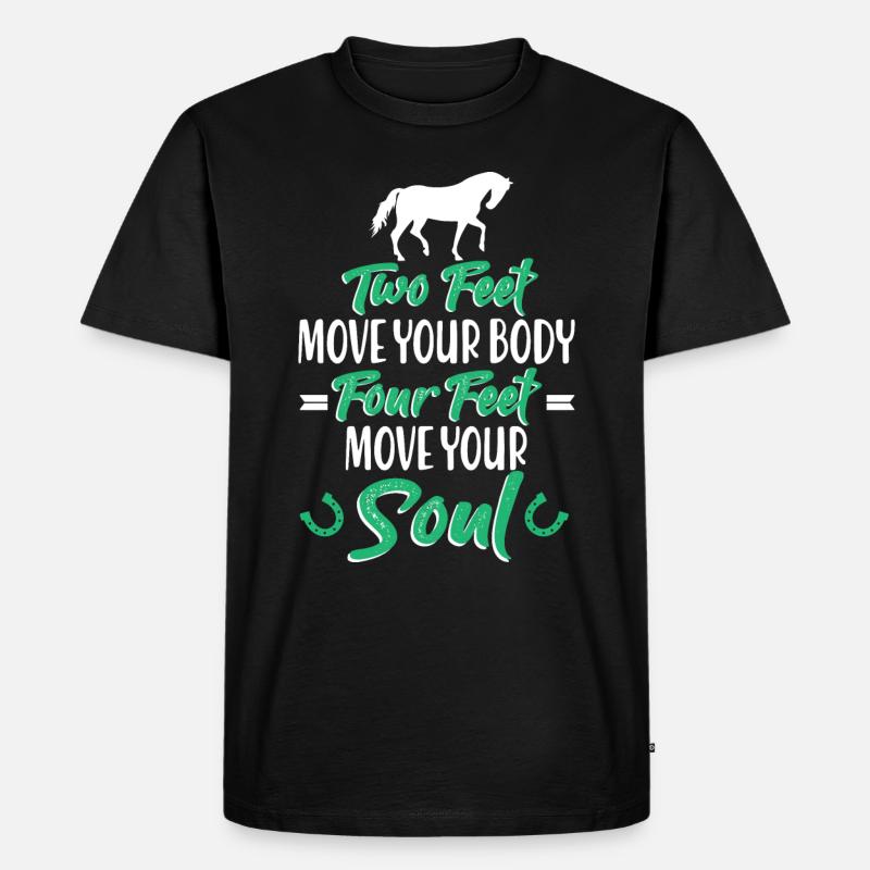 Cavalier Cavalier Chevaux - T-shirt Premium bio Homme - noir