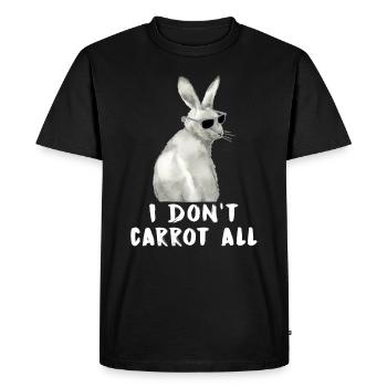 Bunnies rabbits easter - Men's Premium Organic T-Shirt - black - Front - Nico (187cm)