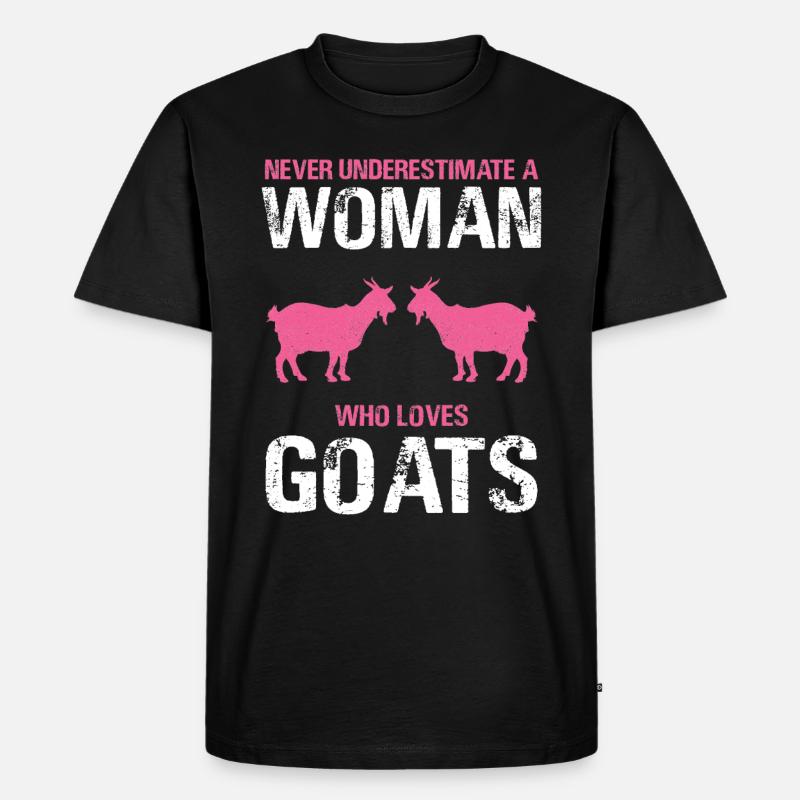 Ziege Geiss - Männer Premium Bio T-Shirt - Schwarz