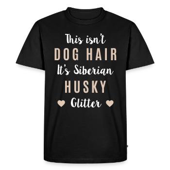 Husky dog - Men's Premium Organic T-Shirt - black - Front - Nico (187cm)