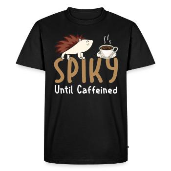 Hérisson - T-shirt Premium bio Homme - noir - Devant - Nico (187cm)