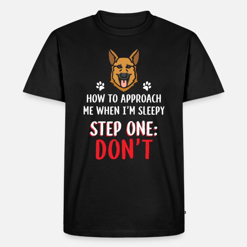 Deutscherschäferhund - Männer Premium Bio T-Shirt - Schwarz