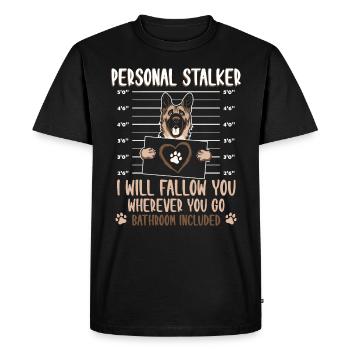German shepherd dog - Men's Premium Organic T-Shirt - black - Front - Nico (187cm)