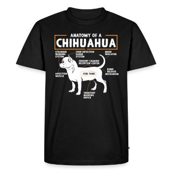 Chihuahua - Men's Premium Organic T-Shirt - black - Front - Nico (187cm)