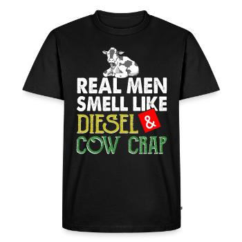 Agriculteur paysanne - T-shirt Premium bio Homme - noir - Devant - Nico (187cm)