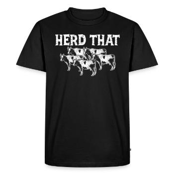 Agriculteur paysanne - T-shirt Premium bio Homme - noir - Devant - Nico (187cm)