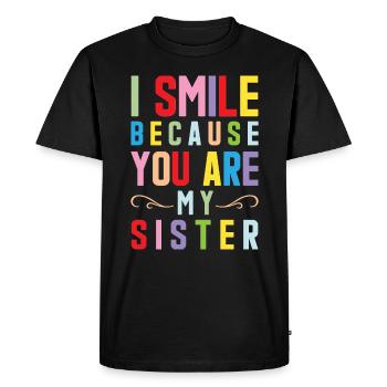 Sister Sisters - Men's Premium Organic T-Shirt - black - Front - Nico (187cm)