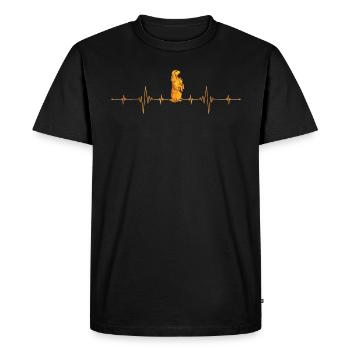 Cocker Spaniel - Men's Premium Organic T-Shirt - black - Front - Nico (187cm)