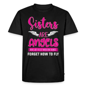 Sister Sisters - Men's Premium Organic T-Shirt - black - Front - Nico (187cm)