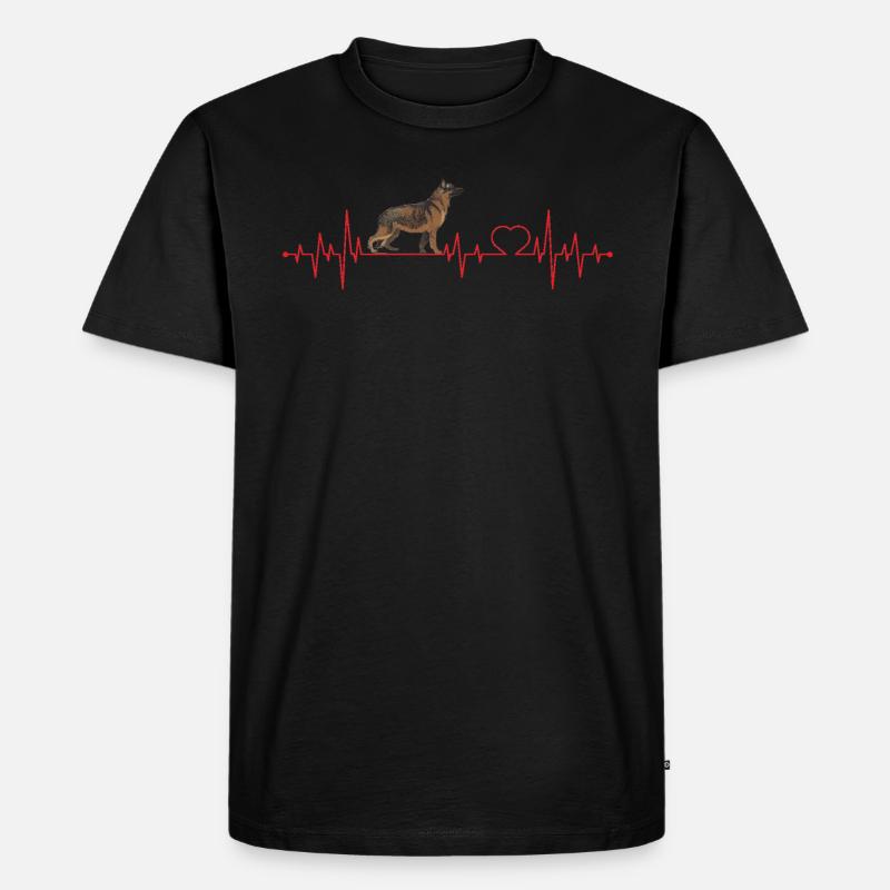 Deutscher Schäferhund - Männer Premium Bio T-Shirt - Schwarz