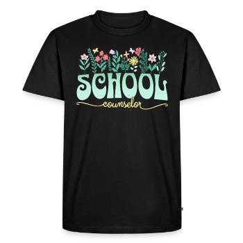 Conseil Scolaire Conseiller Scolaire - T-shirt Premium bio Homme - noir - Devant - Nico (187cm)