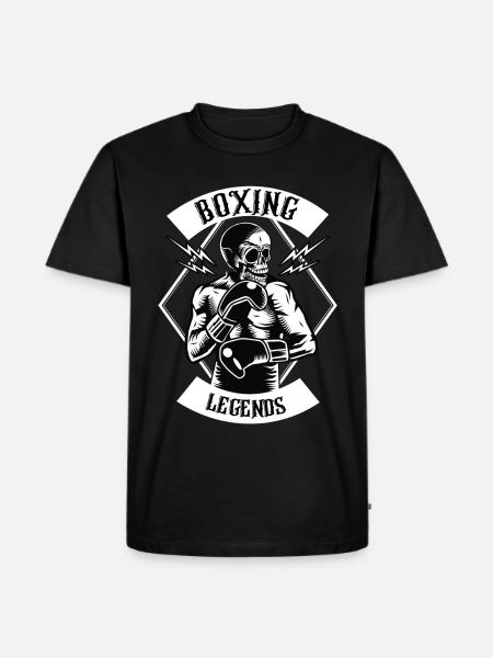 légendes de boxe - T-shirt Premium bio Homme - noir
