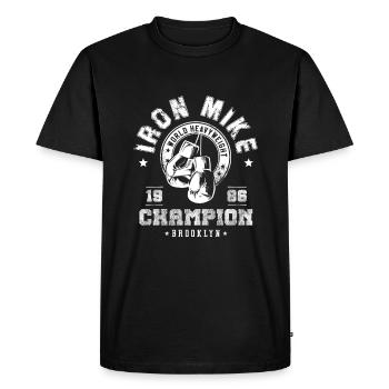 Iron Mike Tyson - Men's Premium Organic T-Shirt - black - Front - Nico (187cm)