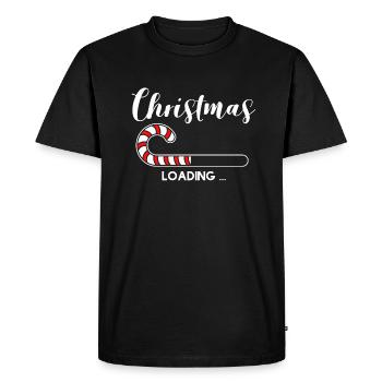 Noël Chargement Noël - T-shirt Premium bio Homme - noir - Devant - Nico (187cm)
