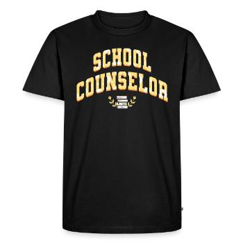 Conseil Scolaire Conseiller Scolaire - T-shirt Premium bio Homme - noir - Devant - Nico (187cm)