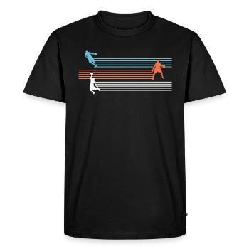 Basket-ball basketteur basketteur - T-shirt Premium bio Homme - noir - Devant - Nico (187cm)