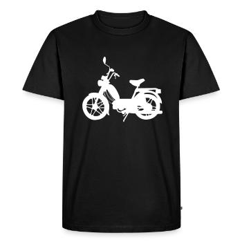 Mobylette Mobylette scooter scooter cadeau - T-shirt Premium bio Homme - noir - Devant - Nico (187cm)