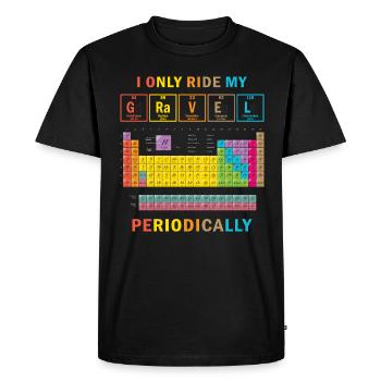 Je ne fais que du vélo de gravier périodiquement - T-shirt Premium bio Homme - noir - Devant - Nico (187cm)