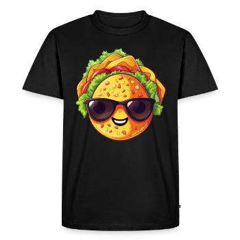 Kawaii Fast Food Delight: Burger Trio - T-shirt Premium bio Homme - noir - Devant - Nico (187cm)