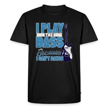 Bassiste bassiste bassiste bassiste guitariste - T-shirt Premium bio Homme - noir - Devant - Nico (187cm)