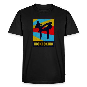 kickboxing - T-shirt Premium bio Homme - noir - Devant - Nico (187cm)