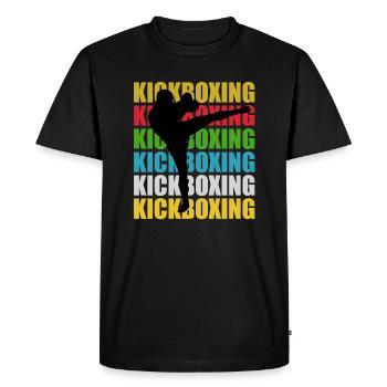 Kick-Boxing Kick-Boxing - T-shirt Premium bio Homme - noir - Devant - Nico (187cm)