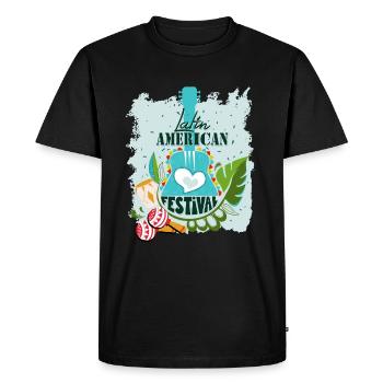 Cadeau de t-shirt Festival américain de danse musicale latine - T-shirt Premium bio Homme - noir - Devant - Nico (187cm)