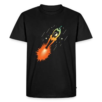 patch de fusée nasa esa - T-shirt Premium bio Homme - noir - Devant - Nico (187cm)