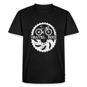 gravel bike bicycle - Männer Premium Bio T-Shirt - Schwarz - Vorne - Nico (187cm)