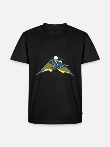 Blue tit - Men's Premium Organic T-Shirt - black
