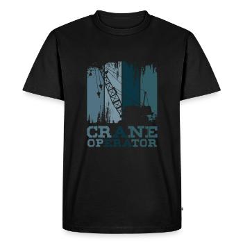 Grutier - T-shirt Premium bio Homme - noir - Devant - Nico (187cm)
