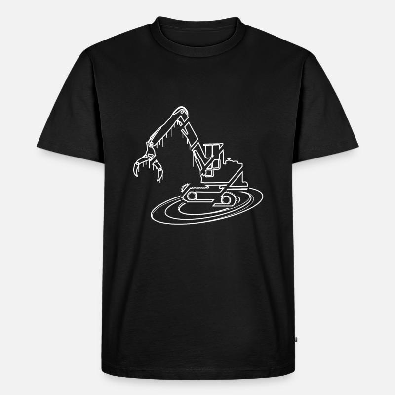 Harvester - Männer Premium Bio T-Shirt - Schwarz