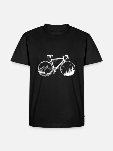Gruscykel - Herre Premium økologisk T-shirt - sort