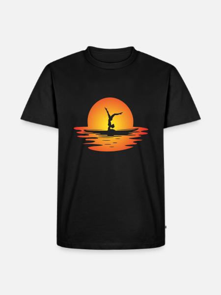 Sup yoga - Men's Premium Organic T-Shirt - black