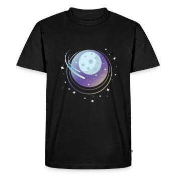 Conception de la comète - T-shirt Premium bio Homme - noir - Devant - Nico (187cm)