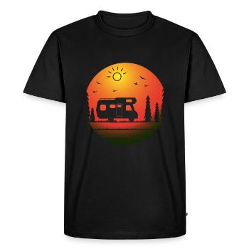 Camping-car - T-shirt Premium bio Homme - noir - Devant - Nico (187cm)