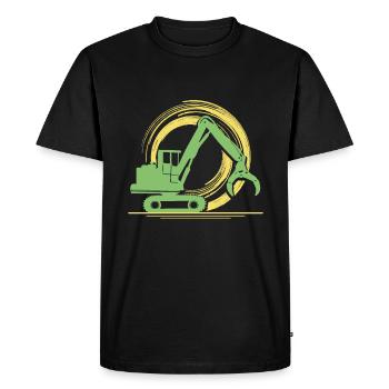 Harvester - Men's Premium Organic T-Shirt - black - Front - Nico (187cm)