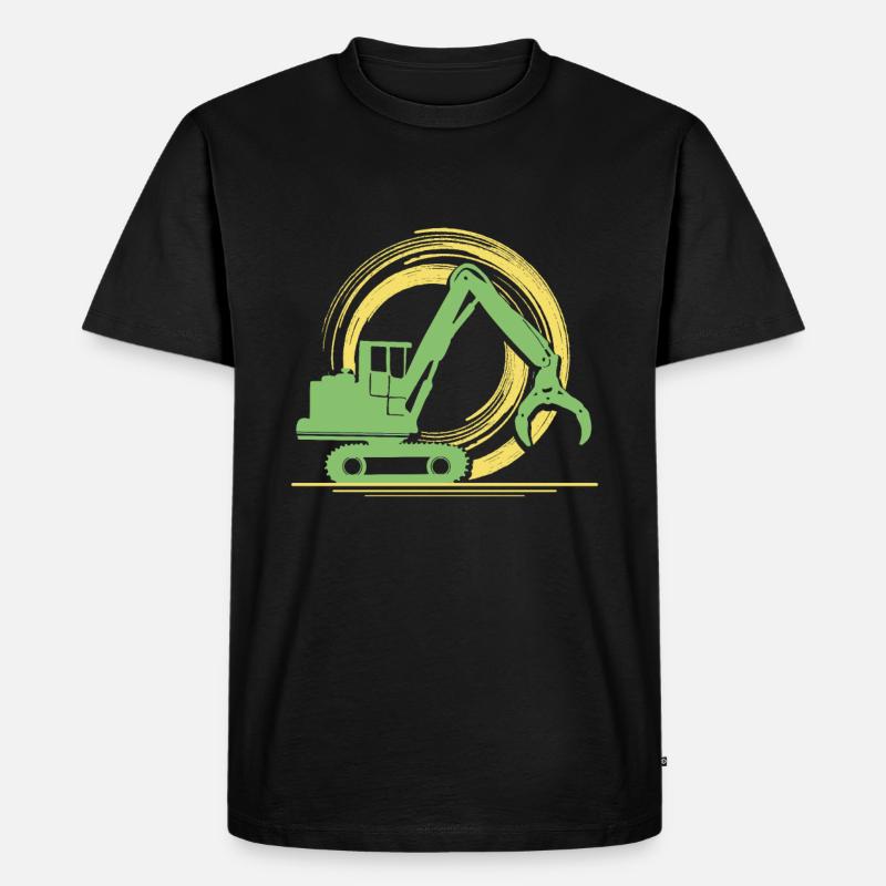 Harvester - Männer Premium Bio T-Shirt - Schwarz