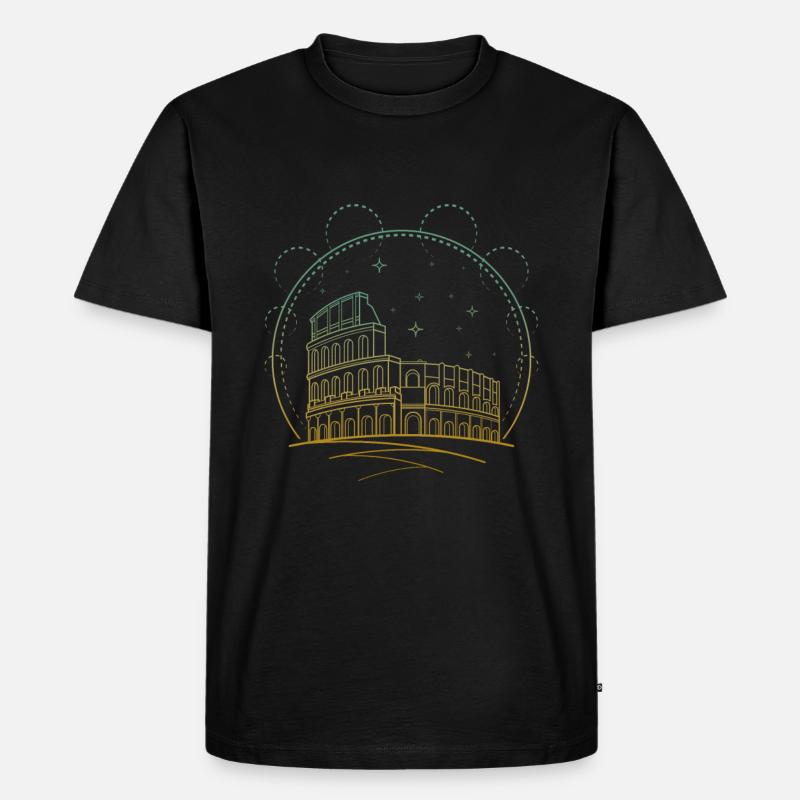 Rom - Männer Premium Bio T-Shirt - Schwarz