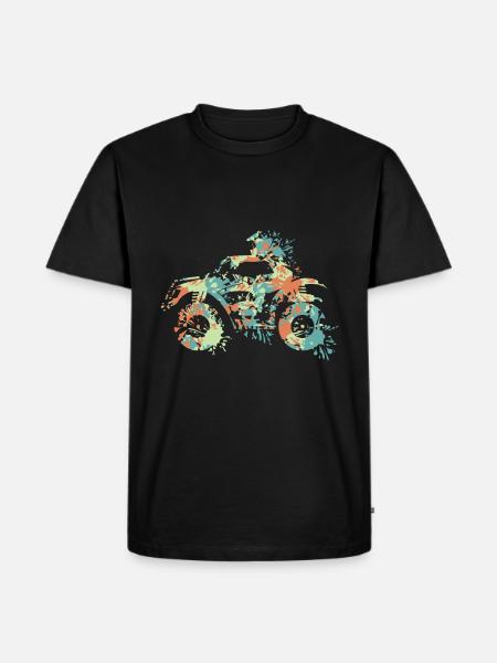 Quad ATV Splash - Men's Premium Organic T-Shirt - black