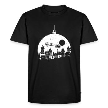 décoration de Noël - T-shirt Premium bio Homme - noir - Devant - Nico (187cm)