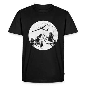 Segelflugzeug - Männer Premium Bio T-Shirt - Schwarz - Vorne - Nico (187cm)