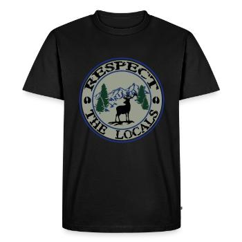 Deer conservation - Men's Premium Organic T-Shirt - black - Front - Nico (187cm)
