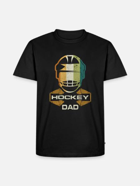 Hockey Dad Retro - Men's Premium Organic T-Shirt - black