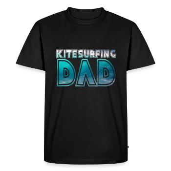 Kitesurf dad - T-shirt Premium bio Homme - noir - Devant - Nico (187cm)